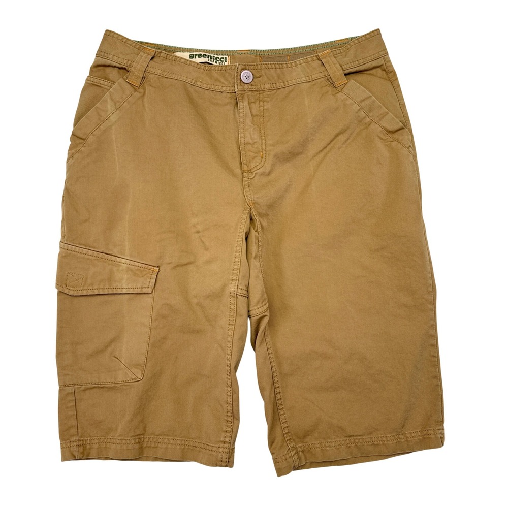Gramicci Cargo Shorts Mens Size 38 Tan Greenicci Organic MTB Hiking Travel Capri